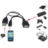 Cabo USB 2.0 OTG Techly A F Micro USB M com USB 30cm preto ICOC MUSB-MC2