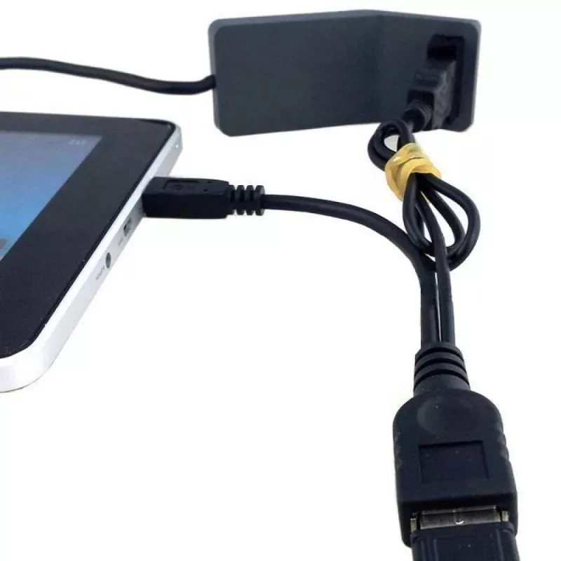 Cabo USB 2.0 OTG Techly A F Micro USB M com USB 30cm preto ICOC MUSB-MC2