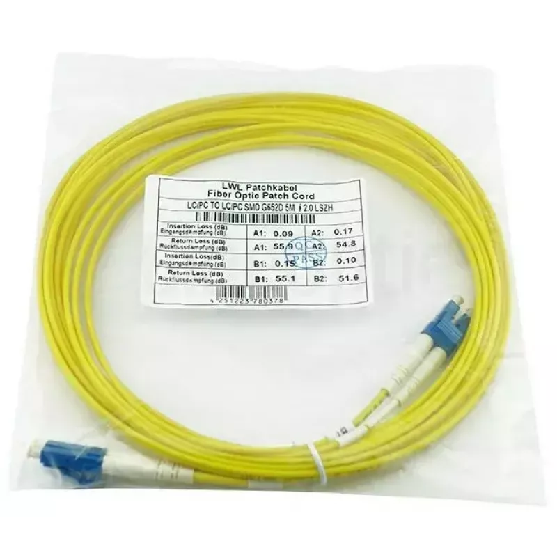 Cabo de fibra ótica BlueOptics SFP3131BU1.5MK LC G.657.A1 1,5 m amarelo