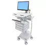 Carrinho multimédia Ergotron StyleView alumínio cinzento branco