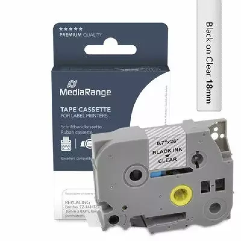 Fita de etiquetar MediaRange MRBTZ141 compatibilidade Brother TZ-141