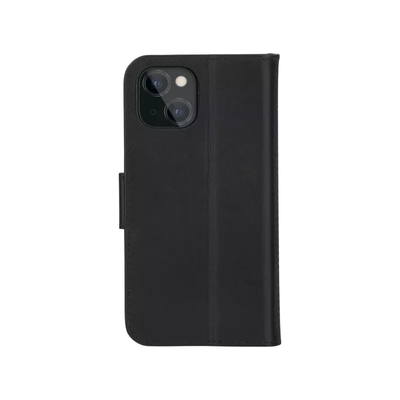 Carteira com capa dbramante1928 iPhone 13 mini preto 3 compartimentos para cartões