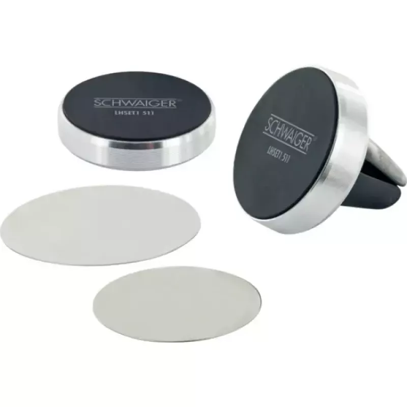 Suporte passivo Schwaiger LHSET1 511 Telemóvel smartphone preto prateado