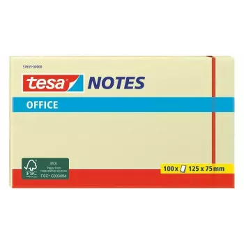 Bloco de notas adesivas TESA 57655 retangular amarelo