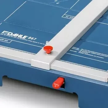Cortador de papel Dahle 867 3,5 mm 35 folhas 46 cm comprimento de corte
