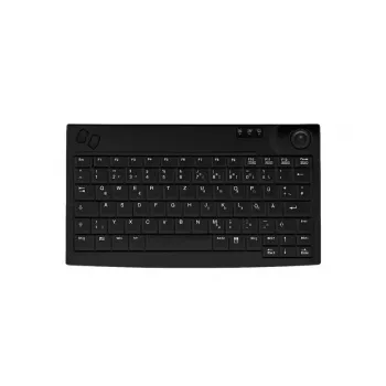 Active Key AK-440-TU-B/FR teclado com trackball, disposição francesa, preto