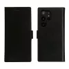 Capa tipo carteira para telemóvel dbramante1928 Lynge para Samsung Galaxy S23 Ultra — preto, 3 compartimentos para cartões, compatível com 6,8 polegadas