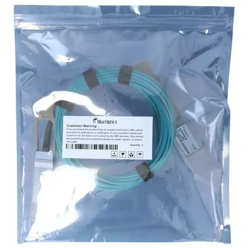 Cabo de fibra ótica InfiniBand BlueOptics EX-QSFP-8LC-AOC15M-BO 15 m