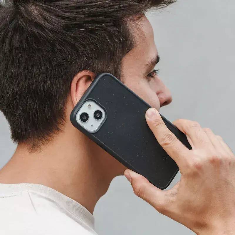 Woodcessories Bio Case capa para telemóvel preta iPhone 14 Plus 17 cm