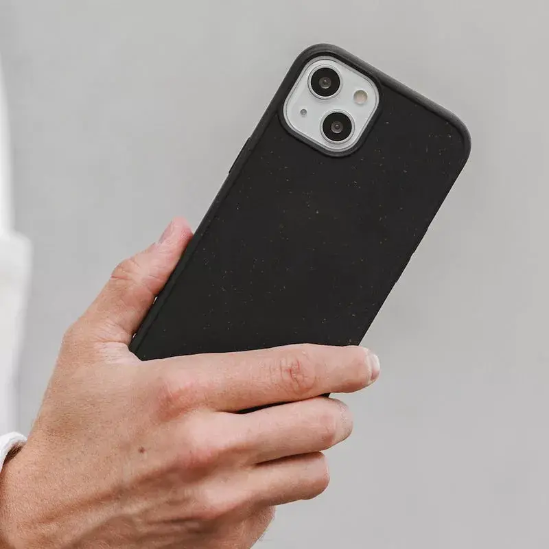 Woodcessories Bio Case capa para telemóvel preta iPhone 14 Plus 17 cm