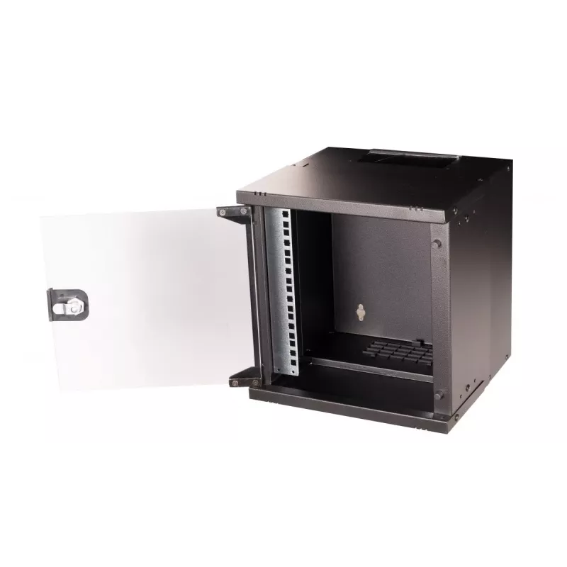Armário de parede EQUIP EWM-06-3030-B 6U, 312 mm de largura, 300–330 mm de profundidade, preto