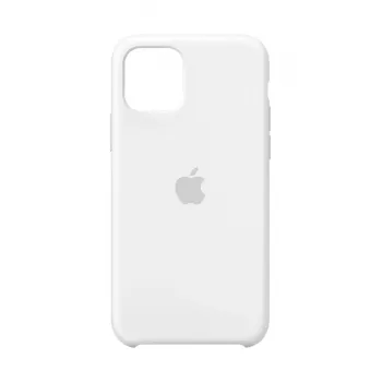 Capa de silicone Apple iPhone 11 Pro branca