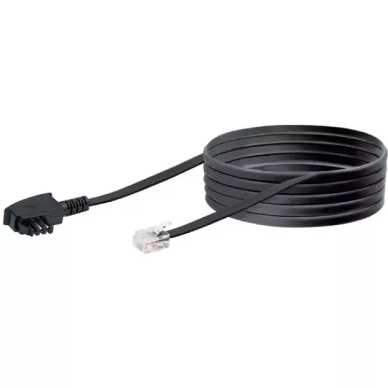 Cabo Schwaiger 6,0 m RJ-12 - TAE-F 6 m preto