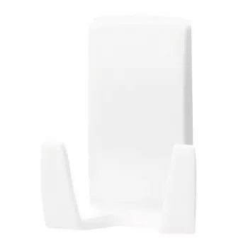 Suporte para máquina de barbear Tesa Powerstrips Waterproof Wave, suporte autoadesivo para casa de banho, design à prova de água, branco