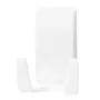Suporte para máquina de barbear Tesa Powerstrips Waterproof Wave, suporte autoadesivo para casa de banho, design à prova de água, branco