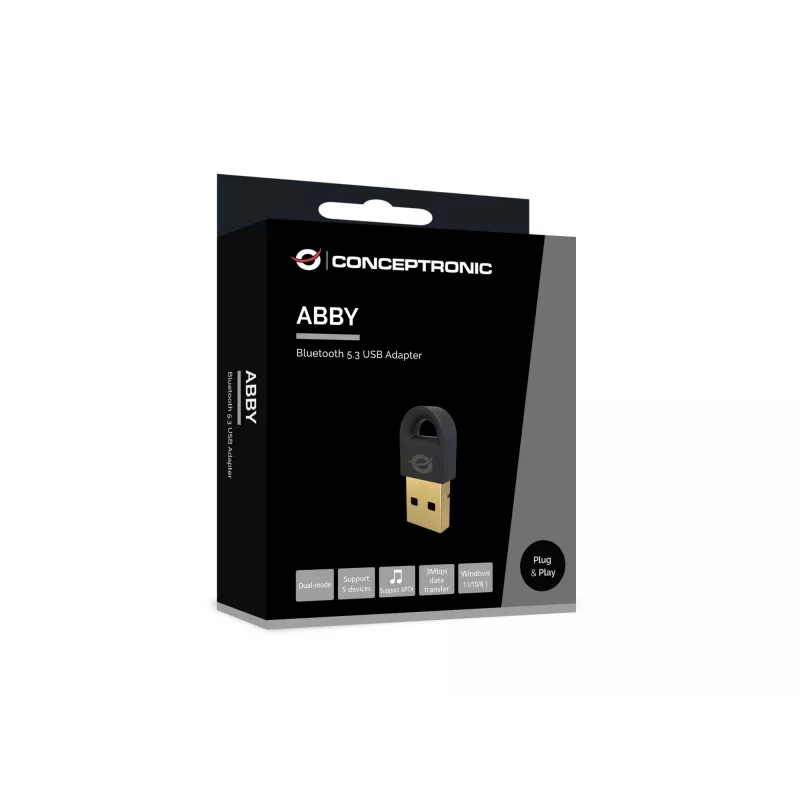 Conceptronic ABBY16B adaptador Bluetooth 5.3 USB