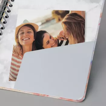 Caderno Sigel JN609 A5 240 folhas azul rosa amarelo