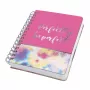 Caderno Sigel JN609 A5 240 folhas azul rosa amarelo