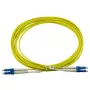 Cabo de patch de fibra ótica BlueOptics SFP3131BU1MK 1 m G.657.A1 LC–LC 9 µm duplex integral amarelo