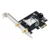 Placa de rede sem fios ASUS WL-PCE-AX1800 Wi‑Fi 6 dual band PCIe