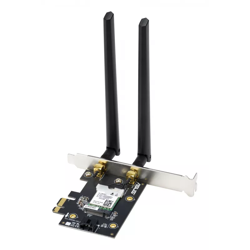 Placa de rede sem fios ASUS WL-PCE-AX1800 Wi‑Fi 6 dual band PCIe
