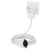 Extensão de energia Hama Powerplug 3 m 2 tomadas AC interior branco
