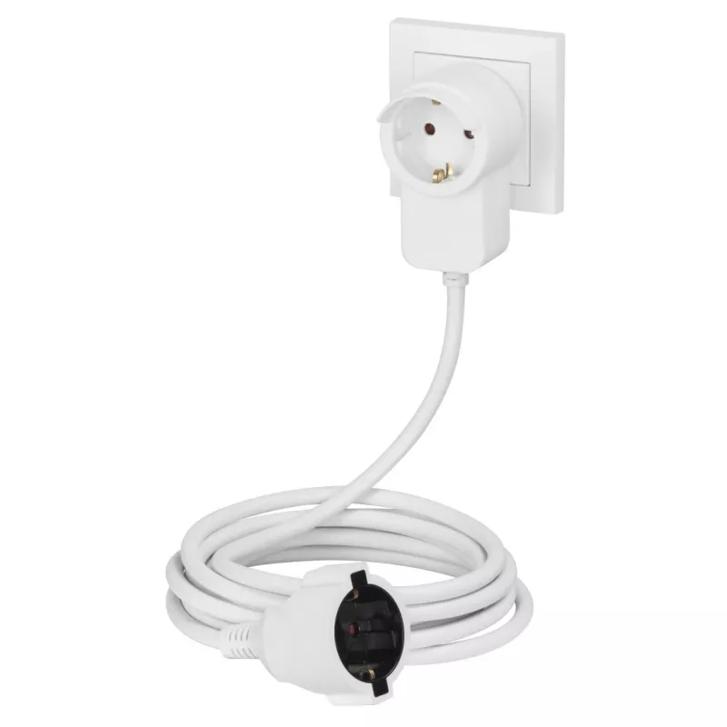 Extensão de energia Hama Powerplug 3 m 2 tomadas AC interior branco