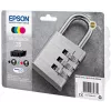 Epson Cadeado Multipack 4 cores 35 tinta DURABrite Ultra, alcance standard, preto, ciano, magenta, amarelo, tinta pigmentada, 16,1 ml, 9,1 ml, 1 unid.