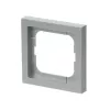 Moldura de cobertura Busch-Jaeger 1721-183K prateado – termoplástico, sem parafusos, 80×80 mm, 11 mm