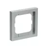 Moldura de cobertura Busch-Jaeger 1721-183K prateado – termoplástico, sem parafusos, 80×80 mm, 11 mm