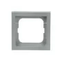 Moldura de cobertura Busch-Jaeger 1721-183K prateado – termoplástico, sem parafusos, 80×80 mm, 11 mm