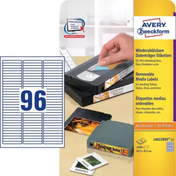 Etiquetas autoadesivas Avery L6022REV-25