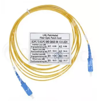 Cabo de fibra ótica BlueOptics SFP2222BU20MK SC G.657.A1 20 m azul