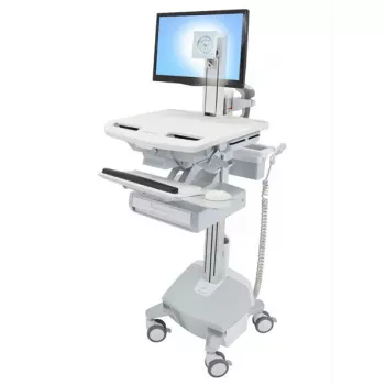Carrinho multimédia Ergotron StyleView alumínio cinzento branco