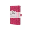 Caderno de notas Sigel JN104 A6 174 folhas rosa pautado capa dura