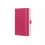 Caderno de notas Sigel JN104 A6 174 folhas rosa pautado capa dura