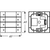 Busch-Jaeger 6127/01-84 Sensor de botão KNX, 4 teclas, branco estúdio