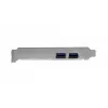 Adaptador PCIe USB 3.2 Gen 1 interno EXSYS EX-11049 preto prateado