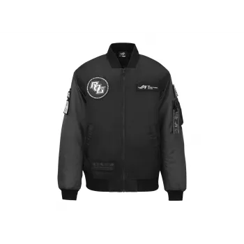 Casaco bomber ASUS ROG Cosmic Bomber homem corte regular manga comprida