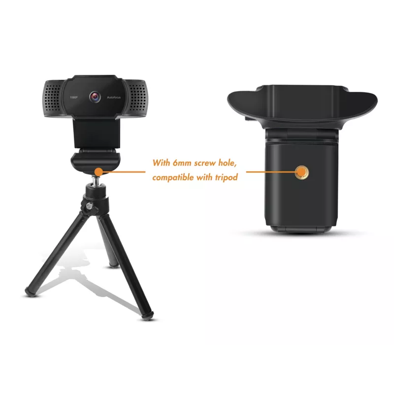 Webcam Conceptronic AMDIS06B 1920 x 1080 píxeis USB 2.0 preto