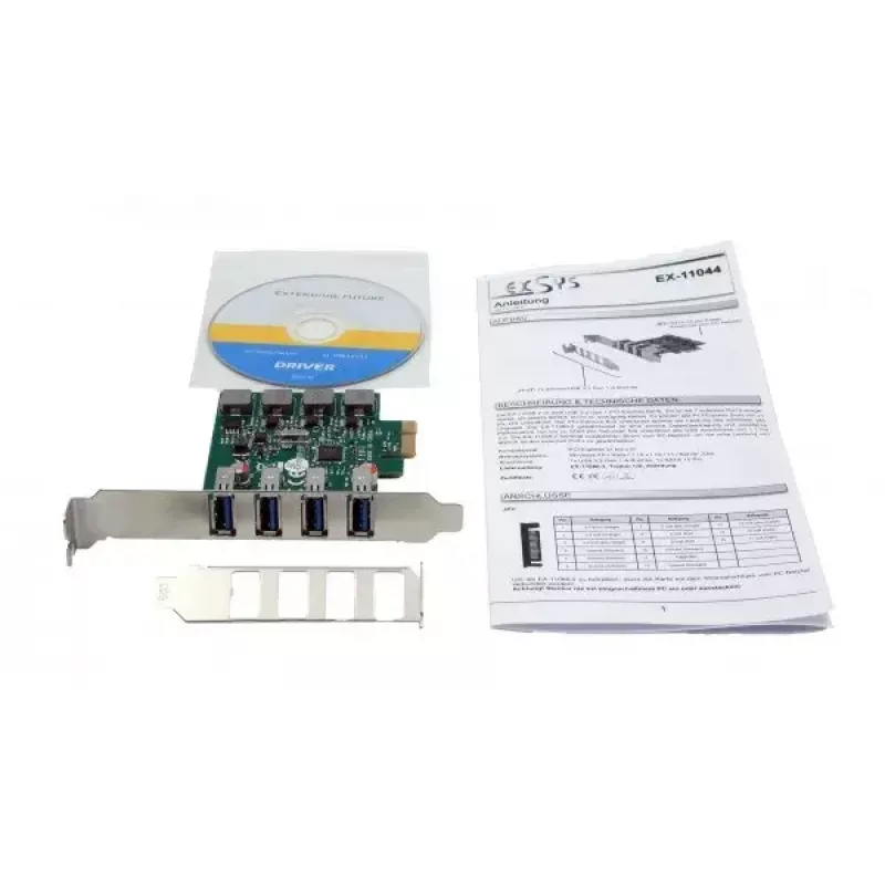 Adaptador USB 3.2 Gen 1 interno EXSYS EX-11044 PCIe VIA VL805