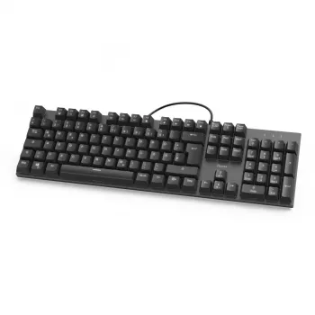 Teclado Hama MKC-650 escritório USB QWERTZ alemão antracite, preto