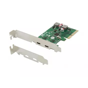 Placa PCIe Conceptronic EMRICK 2 portas USB 3.2 Gen 2 Type-C, alimentação própria