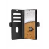 Carteira com capa dbramante1928 Galaxy S24 Ultra preto 3 compartimentos para cartões