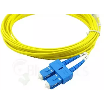 BlueOptics 047202G512000002M-BO Cabo de patch de fibra ótica duplex (compatível com Corning), LC-UPC/SC-UPC, monomodo G.657.A1 9/125 µm, 2 m