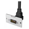 Kindermann Konnect 50 alu tomada HDMI, placa frontal modular de encaixe
