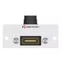 Kindermann Konnect 50 alu tomada HDMI, placa frontal modular de encaixe