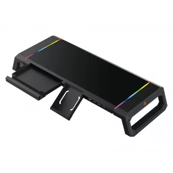 Suporte para monitor de gaming Conceptronic THORNE ERGO, autónomo, 10 kg, Preto