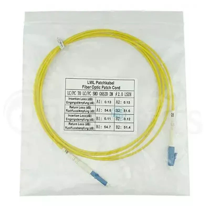 Cabo de fibra ótica BlueOptics SFP2121BU1MK InfiniBand 1 m LC amarelo