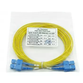 Cabo de fibra ótica BlueOptics SFP3232BU3MK InfiniBand 3 m SC amarelo
